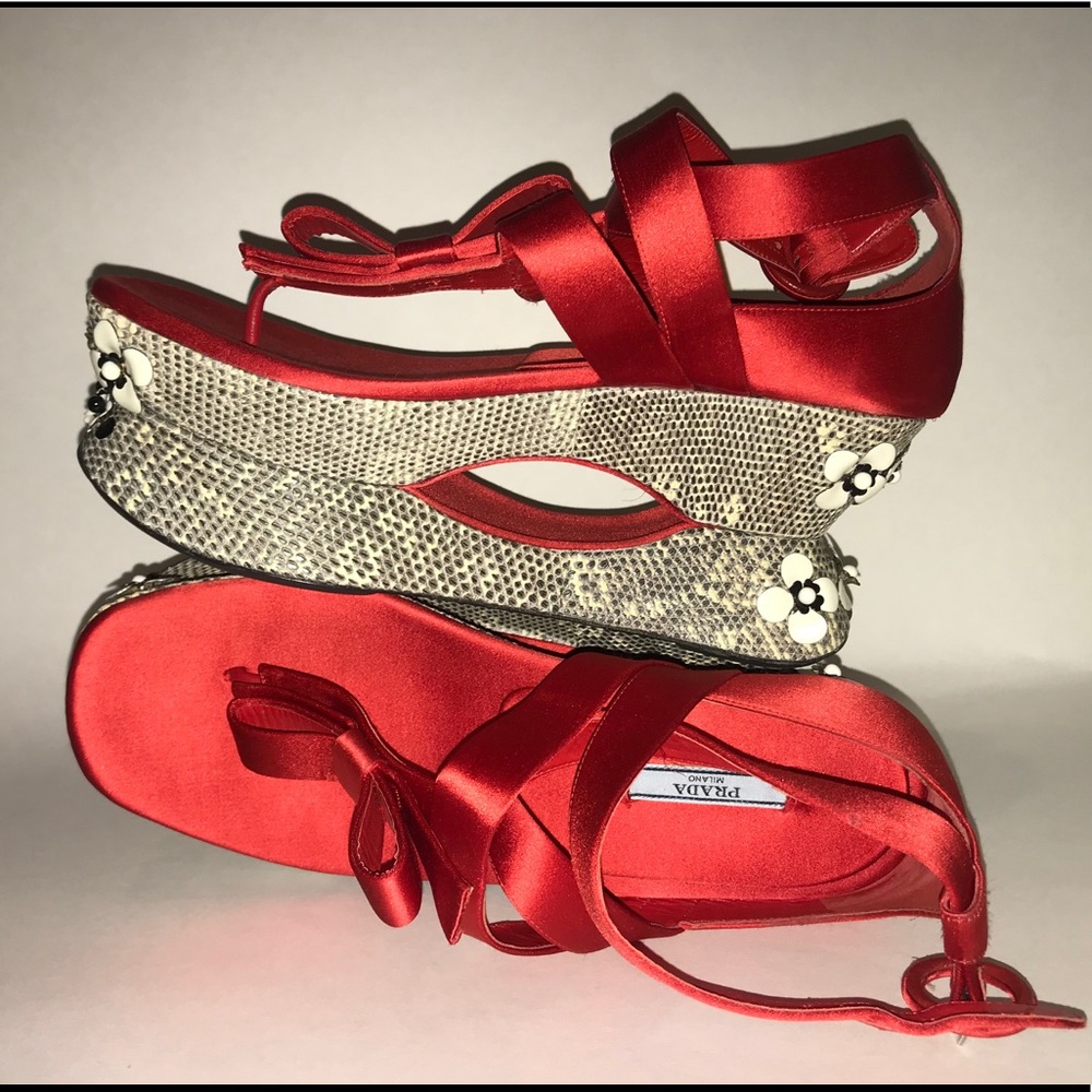 Prada runway platforms